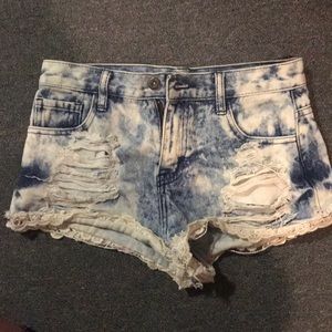 Distressed Jean Shorts
